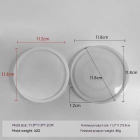 Epoxy Mold Diy Handmade Crystal Glue Resin Silicone Mold Homemade Plaster Tray Mat Coaster