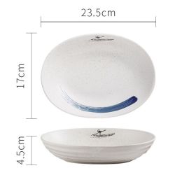 Creative Shaped Tableware With Large Irregular Ceramic Bowls