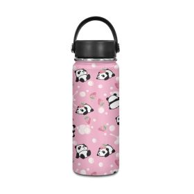 Animal Panda Strawberry Printed Portable Bottle
