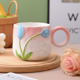 Fashion Relievo Flower Good-looking Water Cup