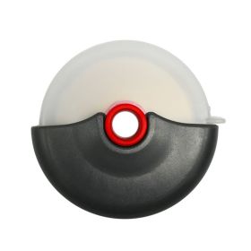 1pc Round Hole Pizza Cutter Round Roller Cookie Maker With Protective Cover Detachable And Washable Stainless Steel Cookie Maker Baking Tool